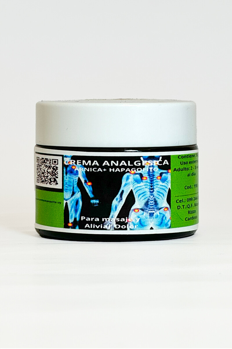 Crema Analgésica (Arnica y Harpagofito) · 50gr Crema Analgésica (Arnica y Harpagofito) · 50gr