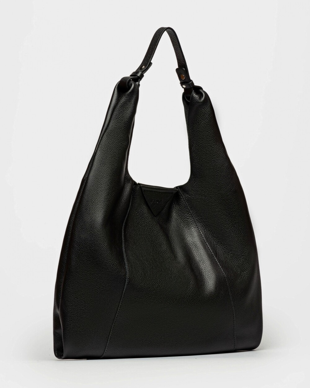 Bolso The Shopping en cuero graneado Negro