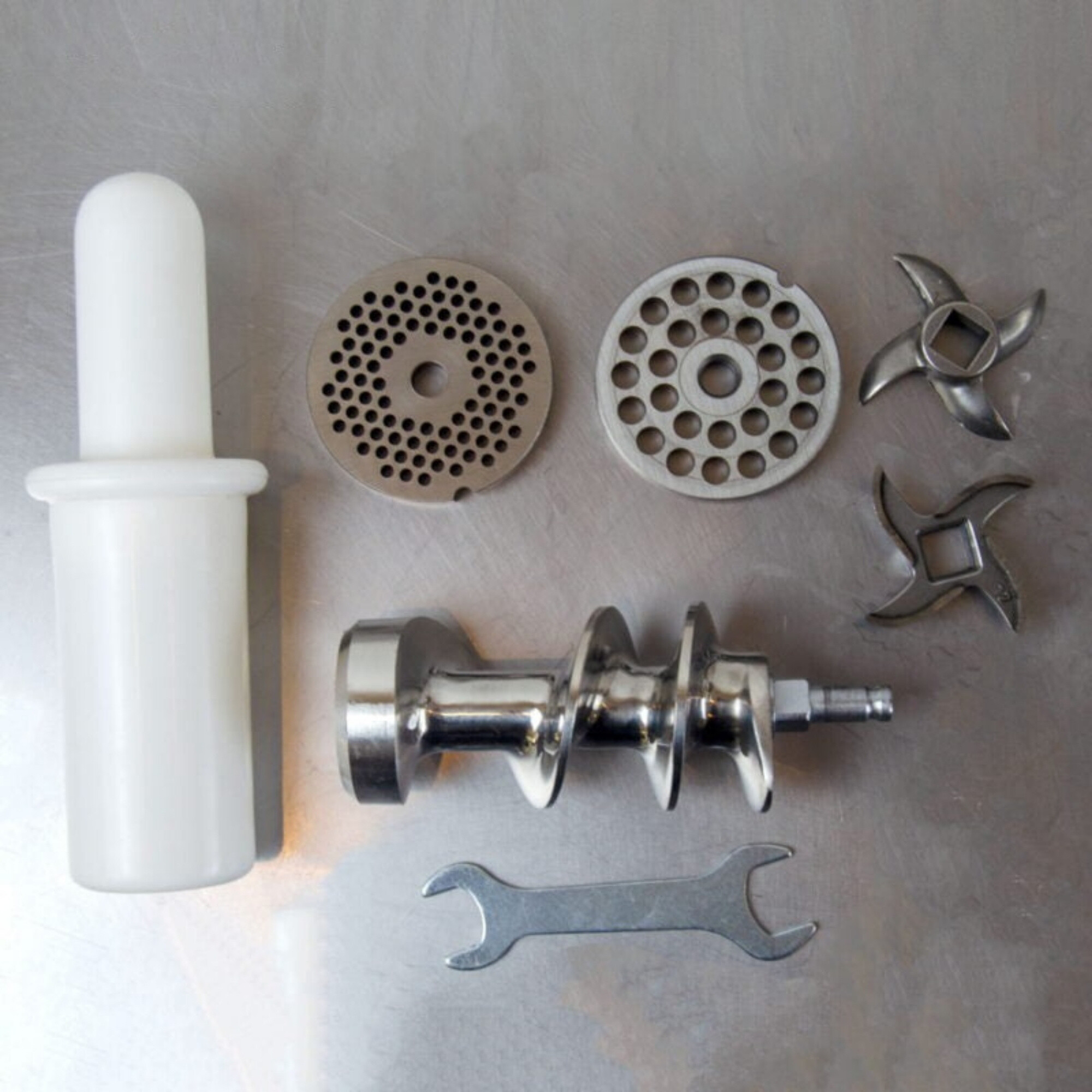 Cuchilla Para Picadora De Carne Reber 4311A - Acero, Compatible Con Picadora Eléctrica Modelo N.12 9501 N