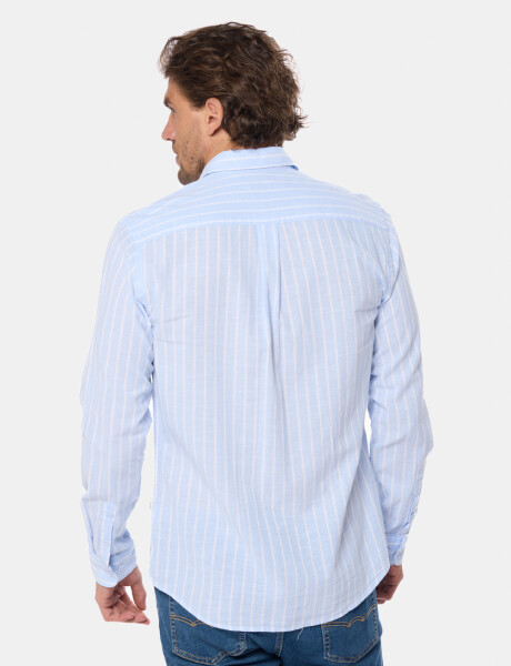 CAMISA DE LINO Azul
