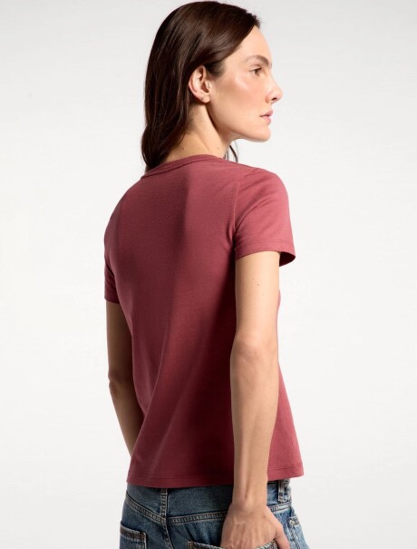 CAMISETA BÁSICA SLIM WORLD ROSADO