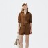 CAMISA FEM MARROM ESCURO