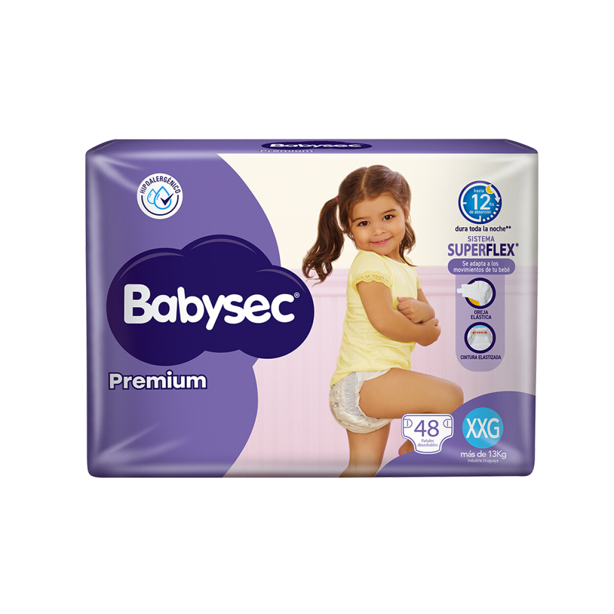 Pañales Babysec Premium XXG 48 Unidades 