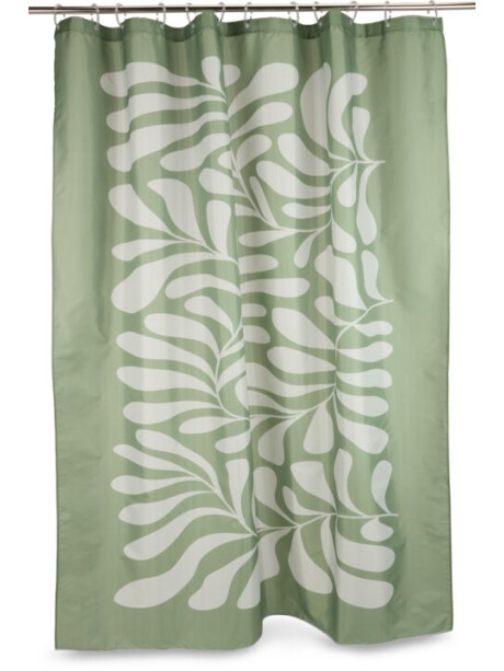 Cortina de ducha BAGGETORP 180x200 verde oliva Cortina de ducha BAGGETORP 180x200 verde oliva