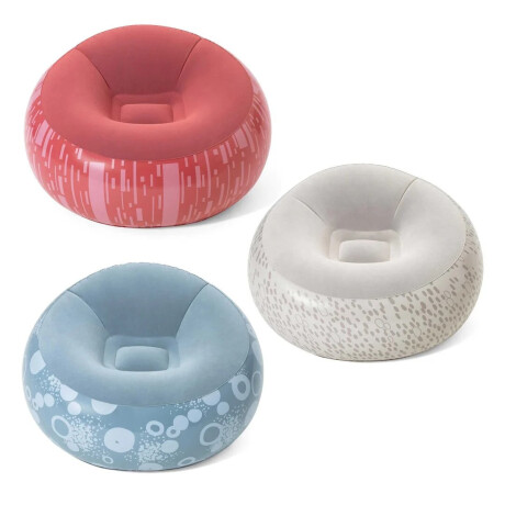 Sillón Puff Inflable Bestway Individual BLANCO