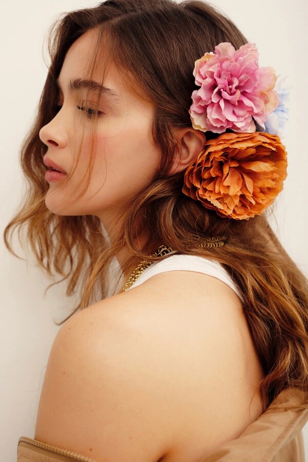 HEBILLA PIN FLOWER SMALL Rosa