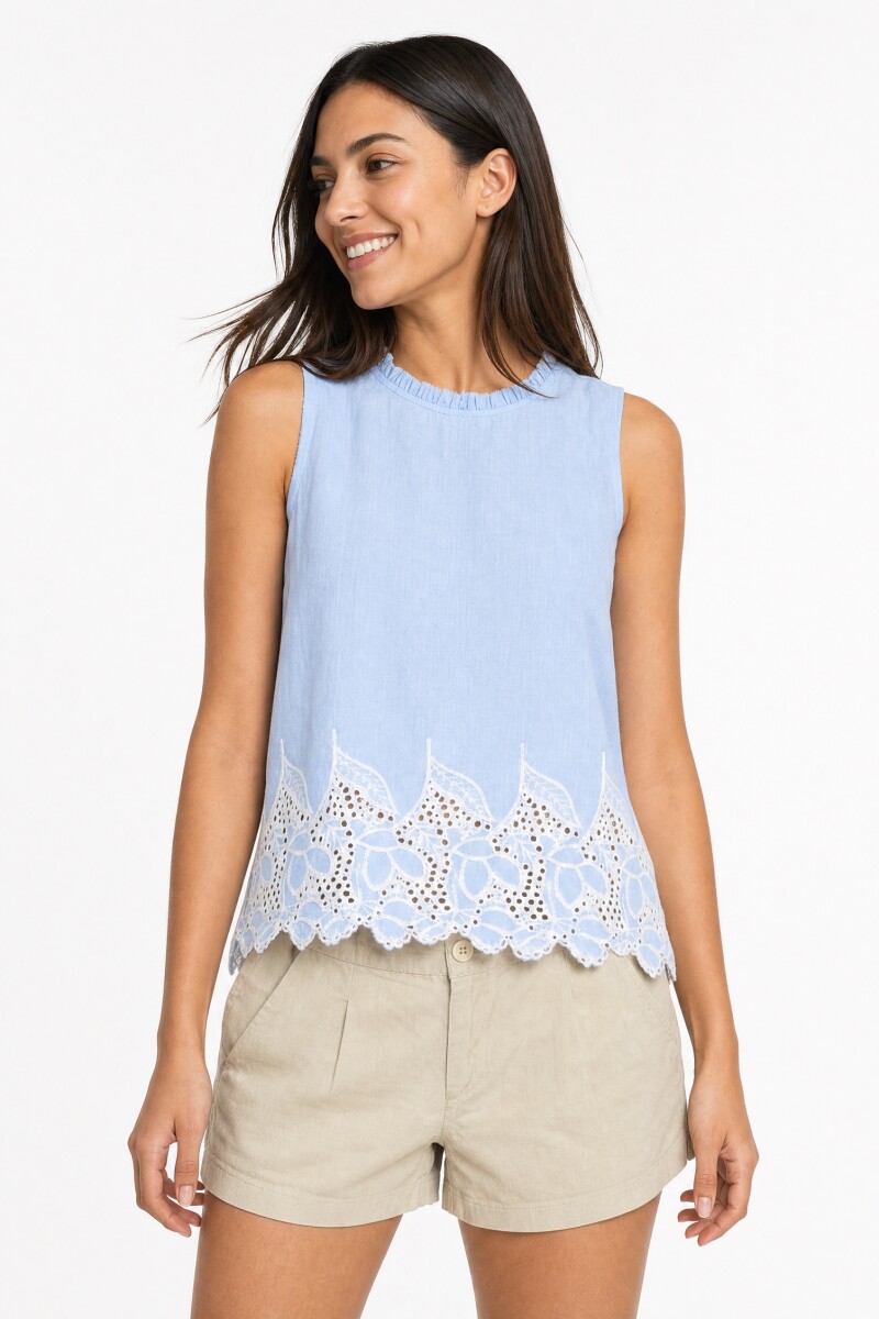 BLUSA JULEL - CELESTE 