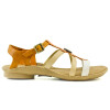 Sandalias Country Tiras Cruzadas de Mujer - 37329 Coco-naranja