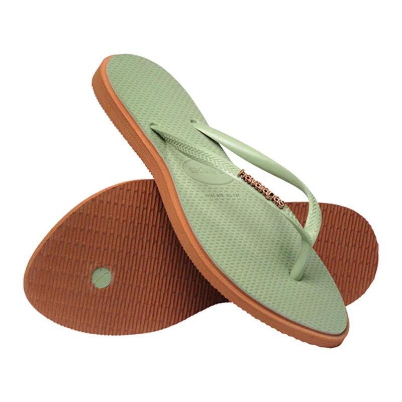 Sandalias Havaianas Slim Point FC Mujer Rust/smoke Green