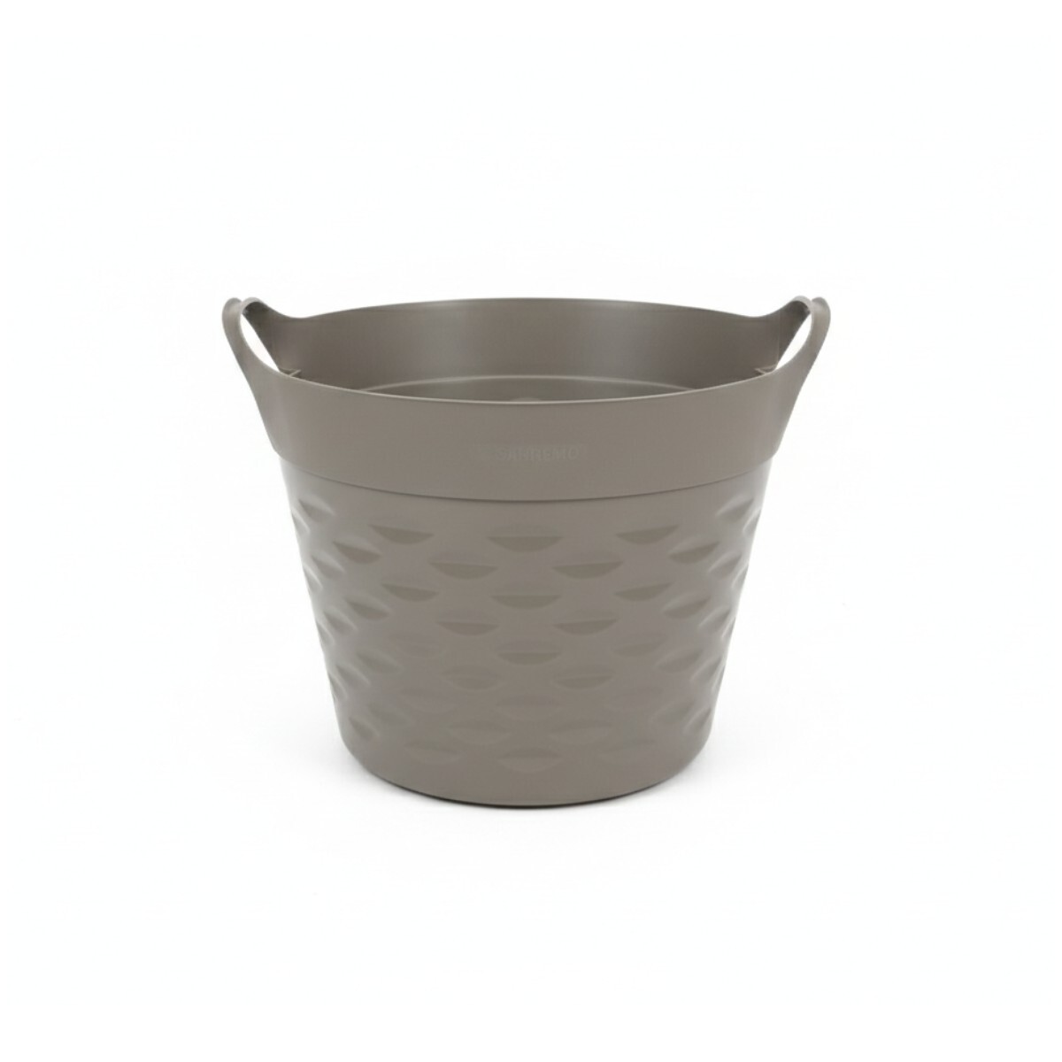 CESTO ORGANIZADOR REDONDO 20L GRIS 