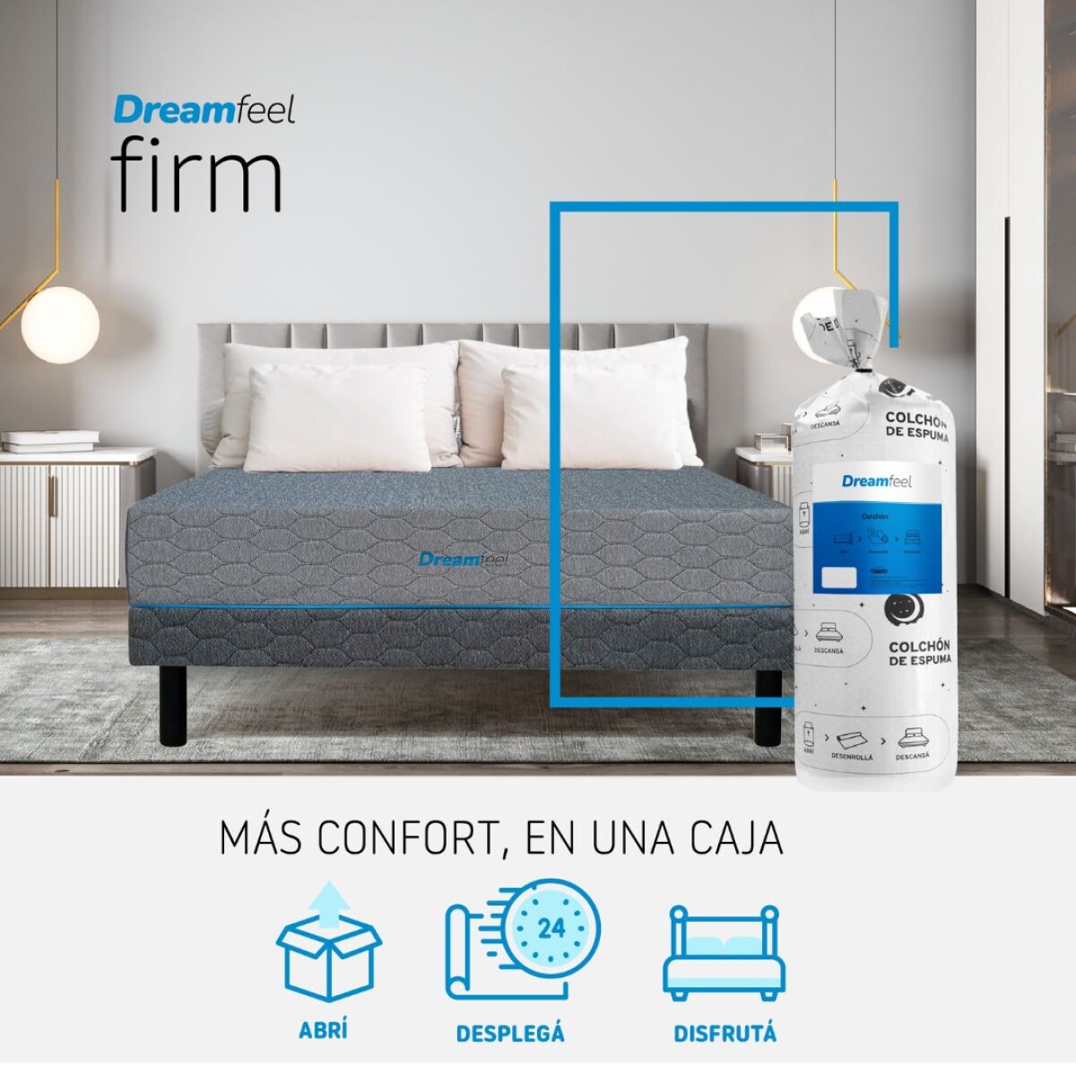 Colchón Firm con Sommier - 2 plazas - 140x190 