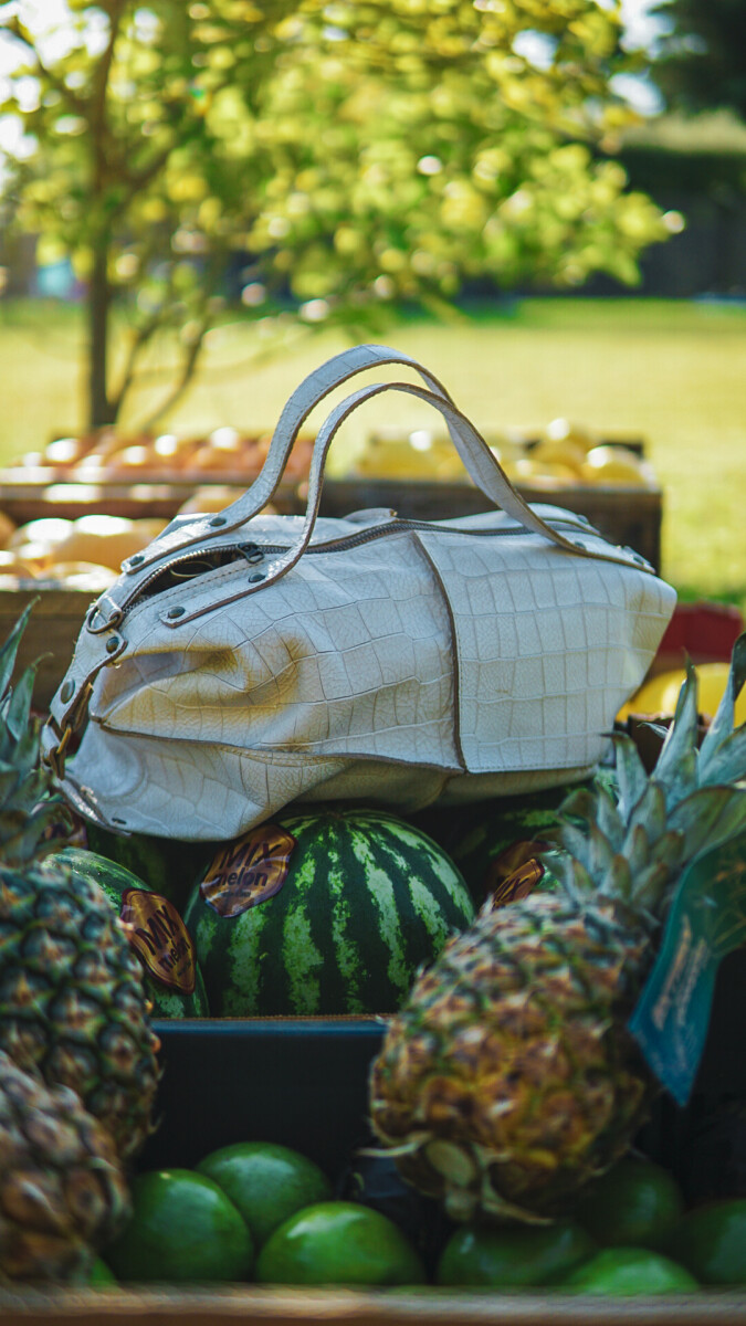 Bolso Rodeo - Croco Blanco 