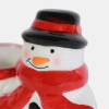 ORGANIZADOR CERAMICA MUÑECO NIEVE 8X4X8.5CM Unica