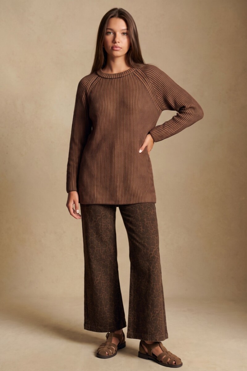 Sweater Texturado Chocolate