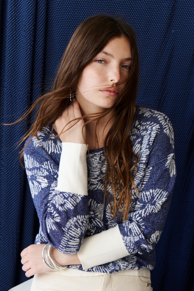 SWEATER FLOR BLINK AZUL