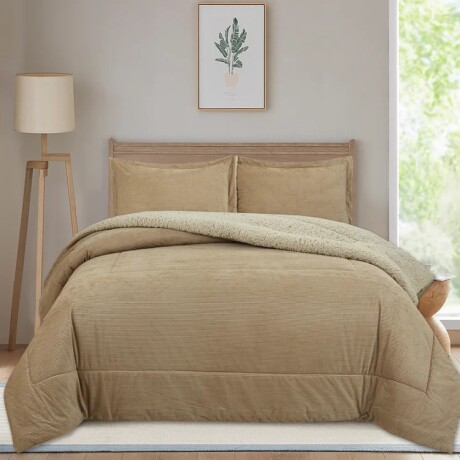 Acolchado Plumon Endredon 2 Plazas Beige Acolchado Plumon Endredon 2 Plazas Beige