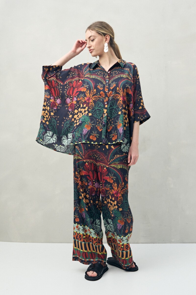 PANTALÓN ACROSTICO Negro