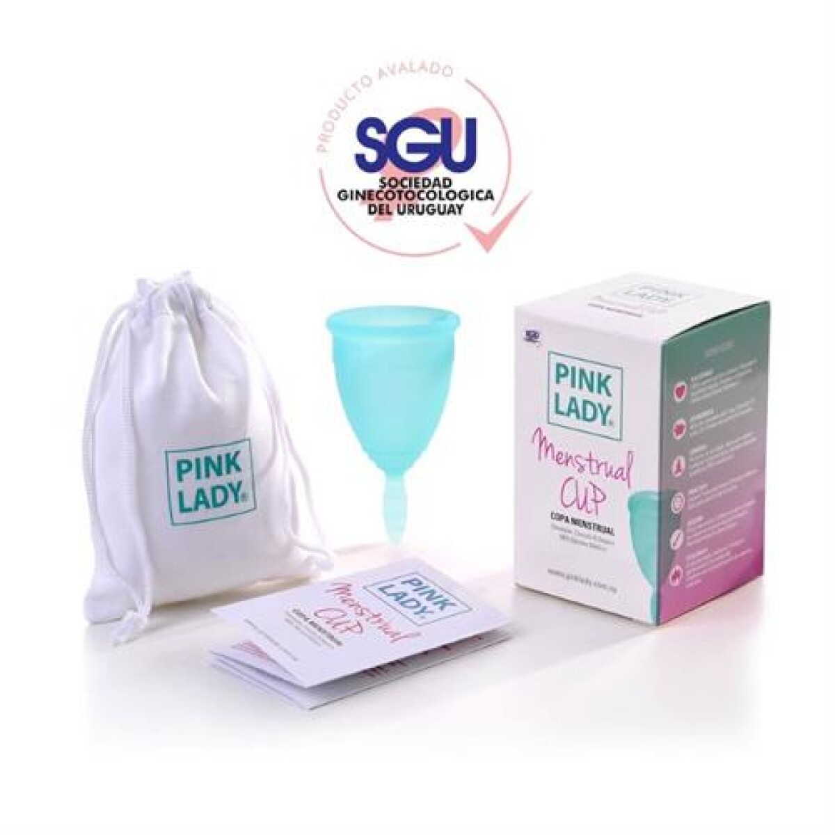 Pink Lady Copa Menstrual Celeste Talle S 