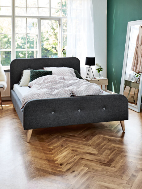 Estructura cama 180x200 KONGSBERG gris Estructura cama 180x200 KONGSBERG gris