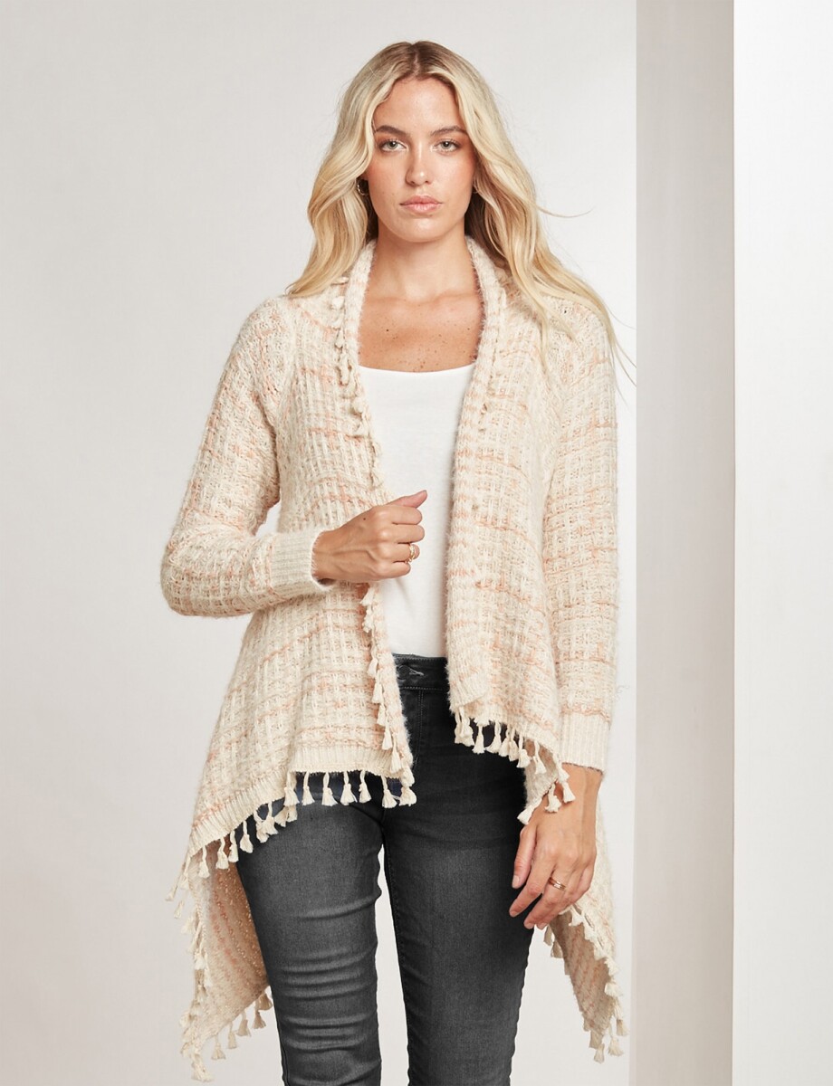 Cardigan Tejido - Crudo/multi 