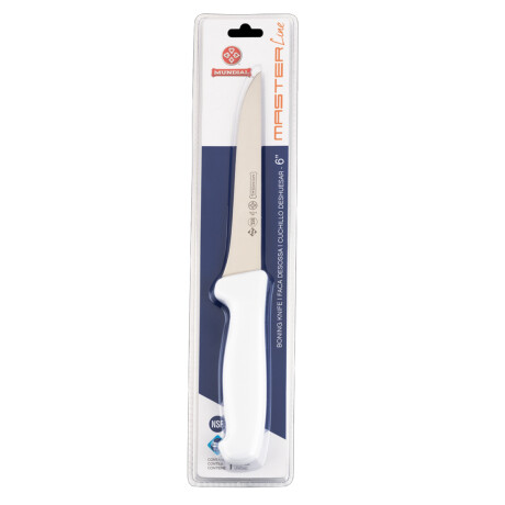 Cuchillo de deshuesar 6'' mango blanco BLANCO