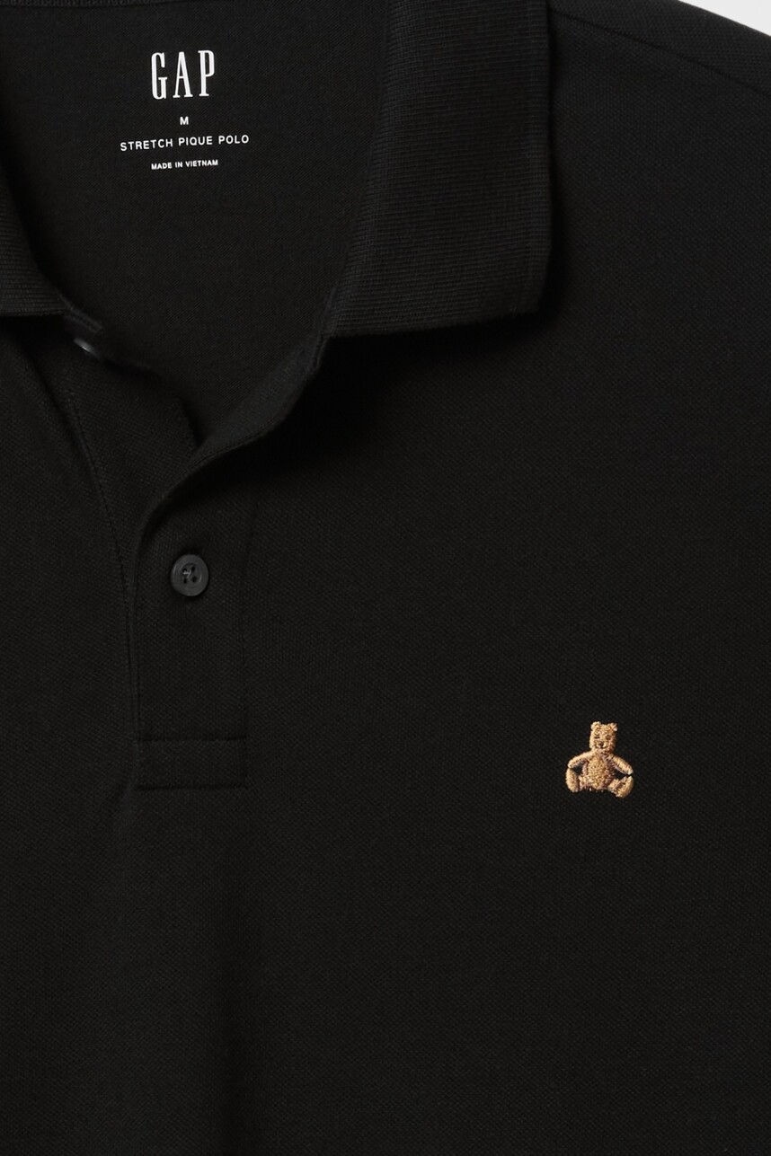 Remera Polo Osito Brannan Hombre Black