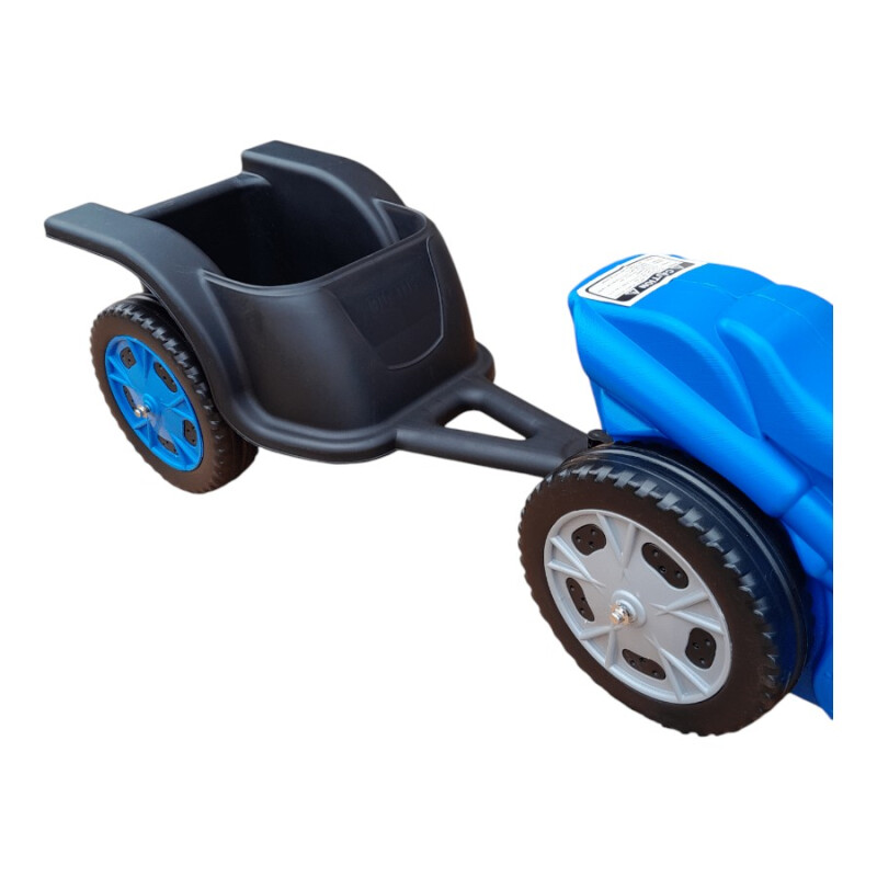 Triciclo Moto Big Jim con Tráiler Infantil Azul