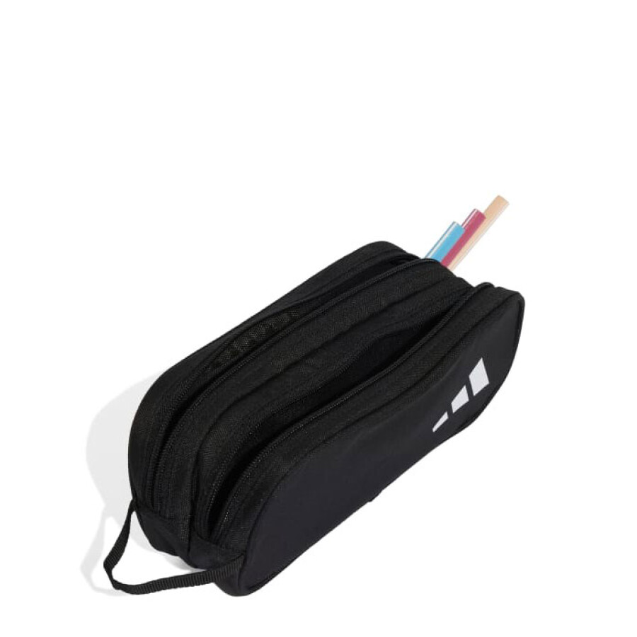 Cartuchera Adidas Two Zipper Negro - Blanco