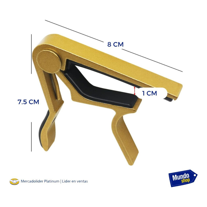 Requinto Capo Capotraste Guitarra Acustica Electrica Pinza Amarillo