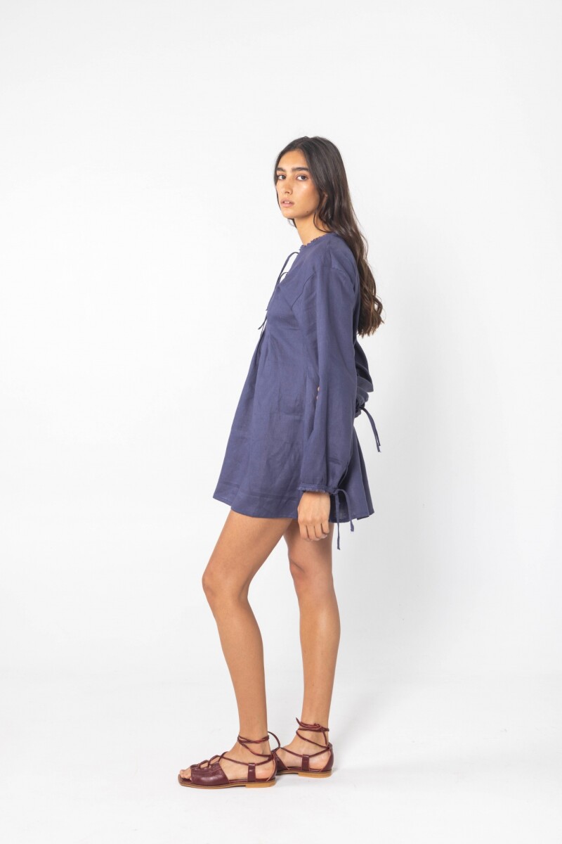 VESTIDO CORAL Azul