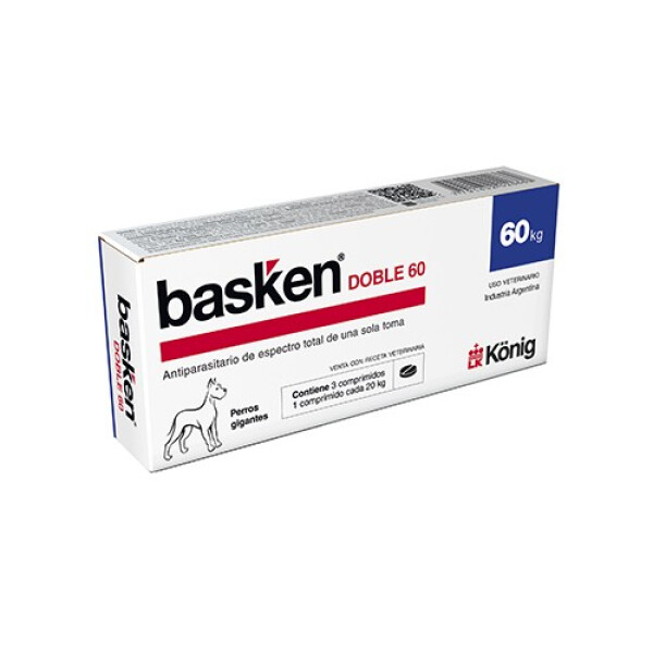 BASKEN DOBLE KONIG ANTIPARASITARIO 60 COMPRIMIDOS BASKEN DOBLE KONIG ANTIPARASITARIO 60 COMPRIMIDOS