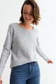 Sweater hilo metálico GRIS