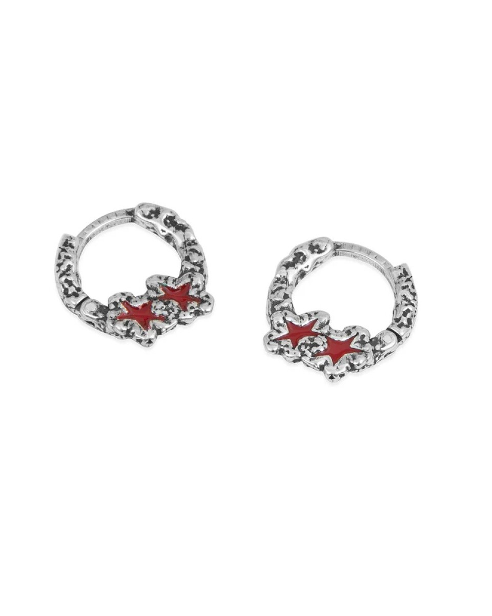 TwoJeys Caravanas Melted Stars Roja 