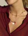 Collares Cortos San Valentin Collar Corto San Valentín - Dorado Plata Cepillada