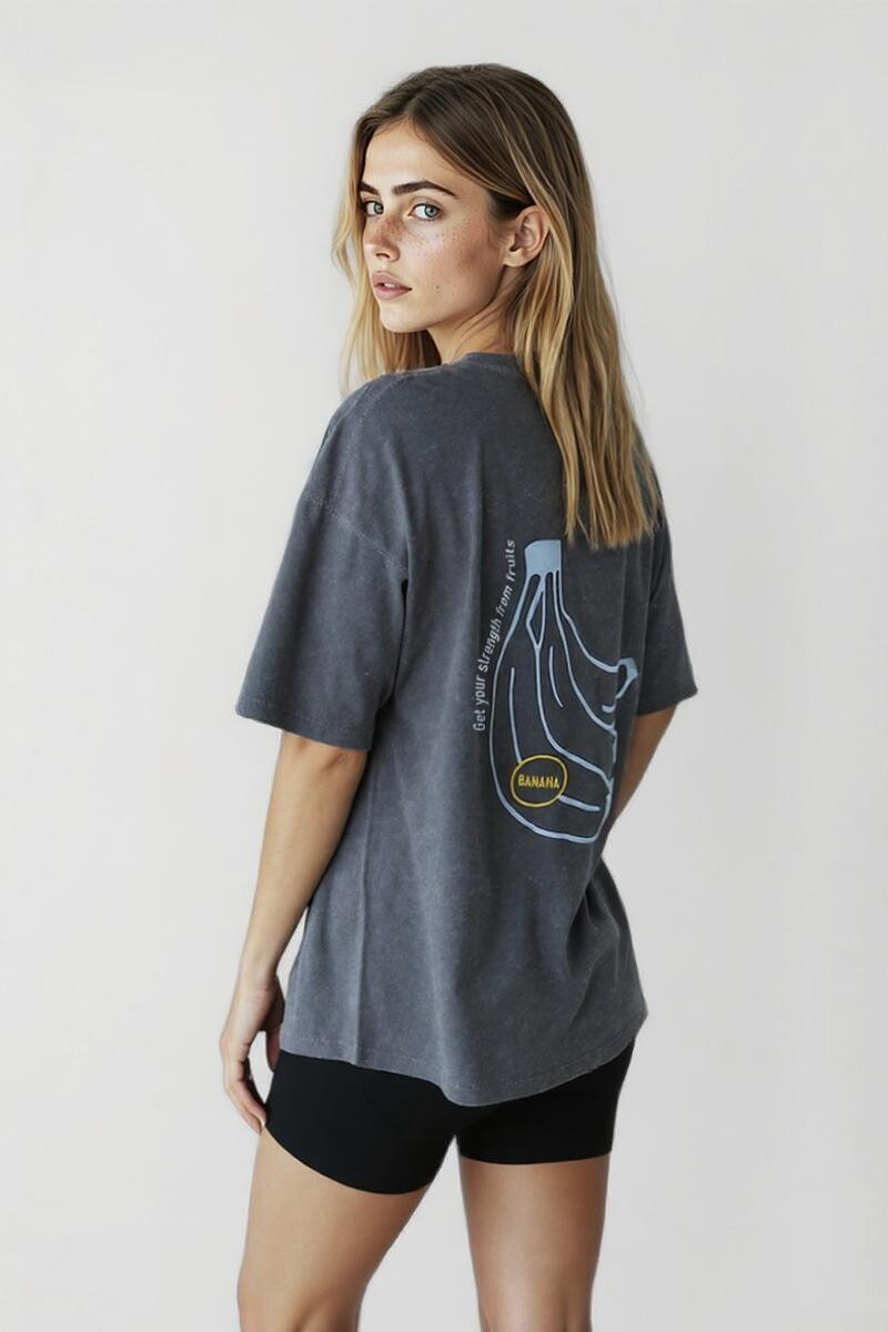 Remera Selma Gris oscuro