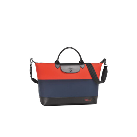 Longchamp -Cartera tricolor de poliester con correa ajustable, Moonshot Negro