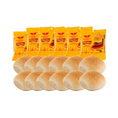 12 Hamburguesas Hamby + 12 Tortugas Pangiorno 12 Hamburguesas Hamby + 12 Tortugas Pangiorno