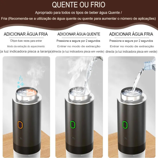 Cafetera Portatil 3en1 Capsulas Y Cafe Molido CAFETERA PORTATIL EXPRESSO KF-JN-02 PRO