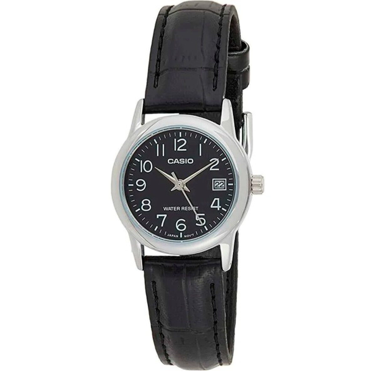 Reloj CASIO LTPV002L-1BUDF Cuero Negro Esfera 25mm 