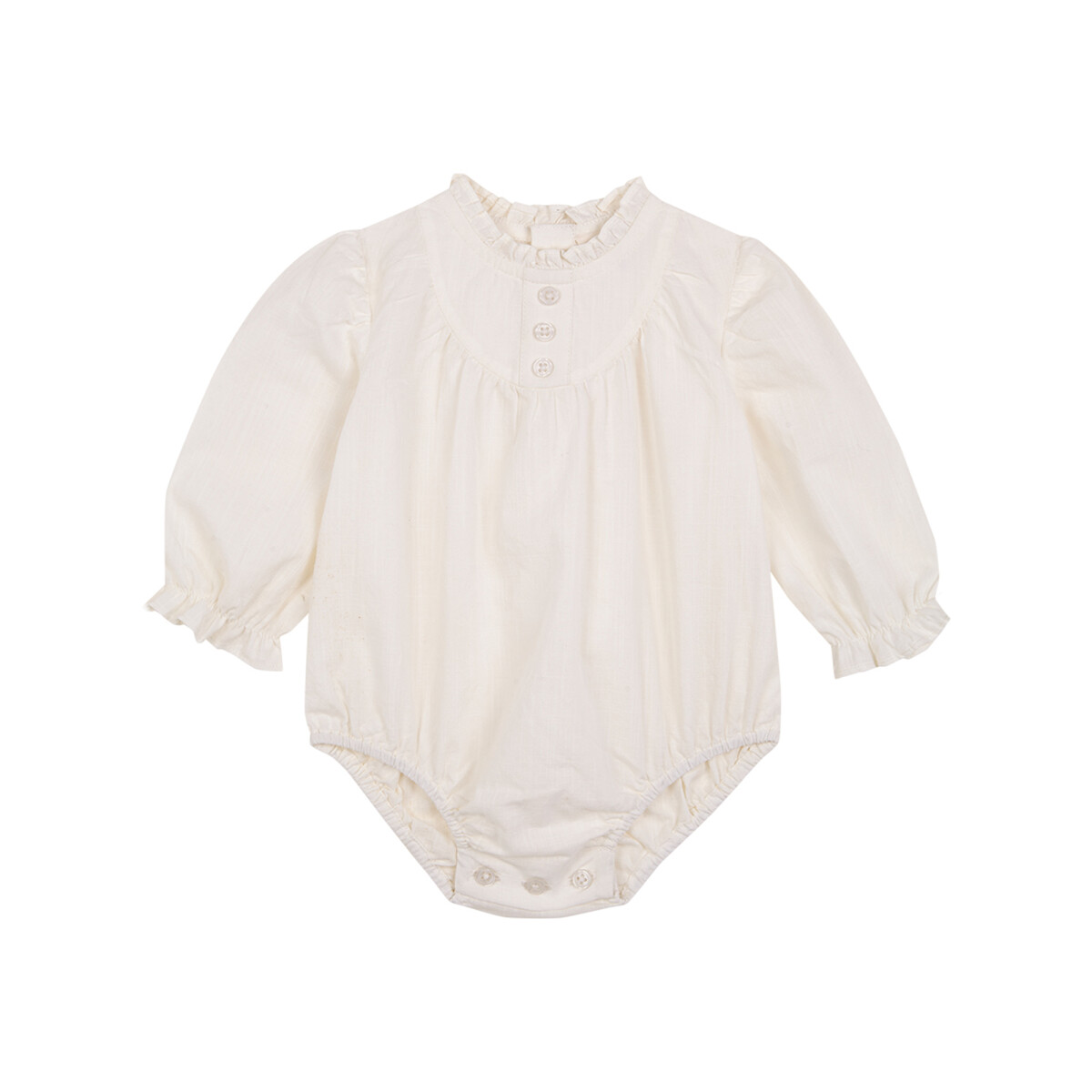 Camisa Body Con Cuello - Blanco Roto 