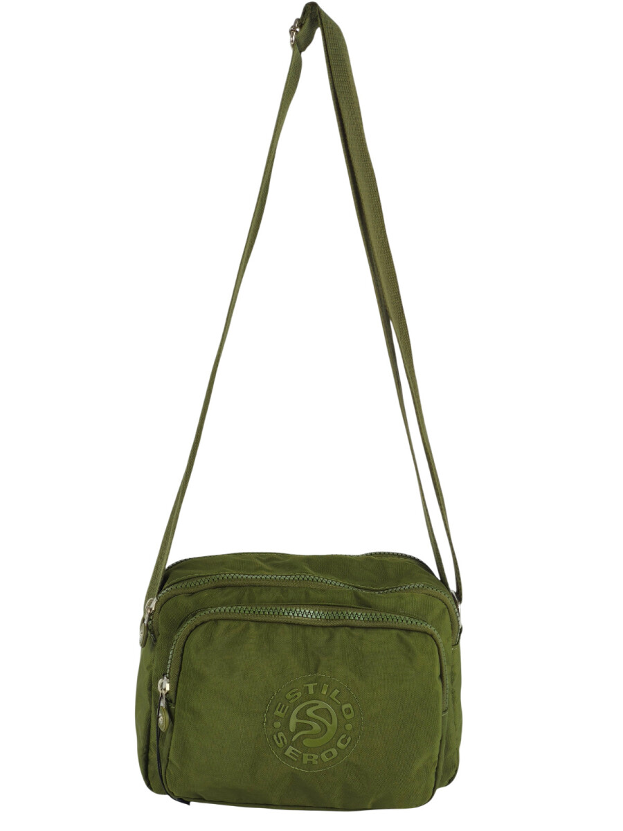 Morral con bolsillos - verde 