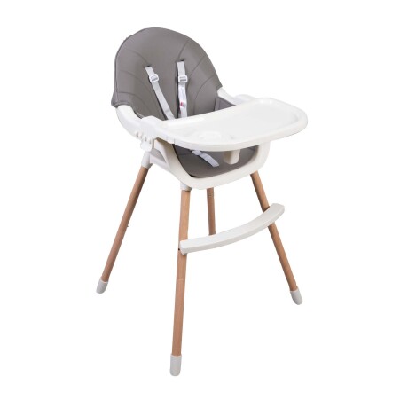 SILLA PARA COMER KIDS PLASTICO GRIS B811