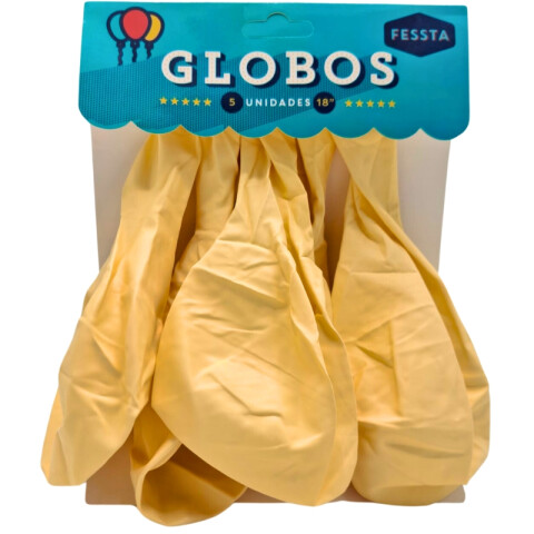 Globos X5 Tamaño R18 Beige Pastel