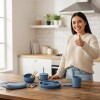 Set Alimentación Bebé en Silicona Libre Bpa 10 Piezas Azul