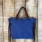 Cartera Texas Medium Azul Croco