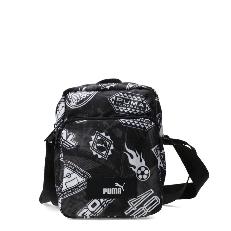 Cartera Puma Academy Aop Portable Negro - Blanco