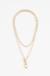 Collar cadena dije curvo dorado