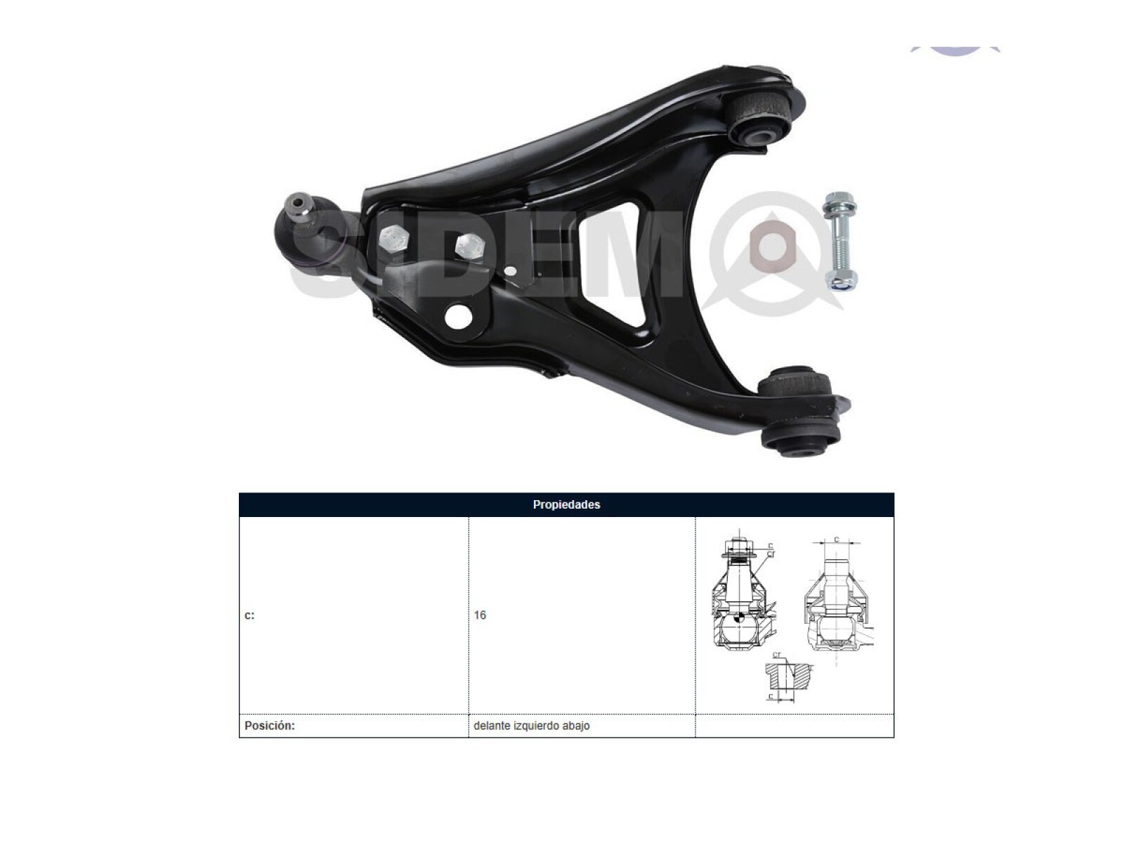 Parilla De Suspension Delantera Renault Clio 96-99 Izq 