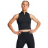 UA Run Anywhere Crop Tank-GRN BLK-001