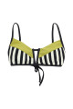 Bikini Top Creek Print Pistacho/Negro